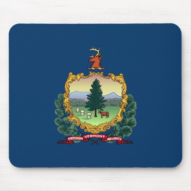 Vermont State Flag Mouse Pad (Front)
