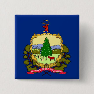 Vermont State Flag Pinback Button