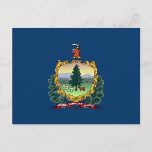 Vermont State Flag Postcard