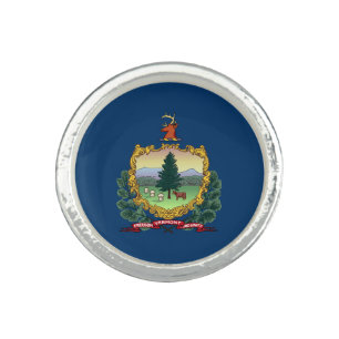 Vermont State Flag Ring
