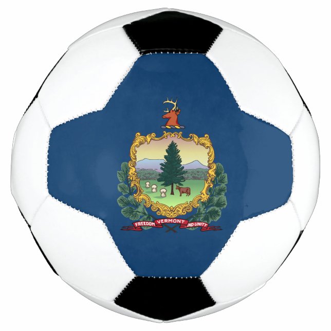 Vermont State Flag Soccer Ball (Front)