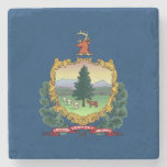 Vermont State Flag Stone Coaster