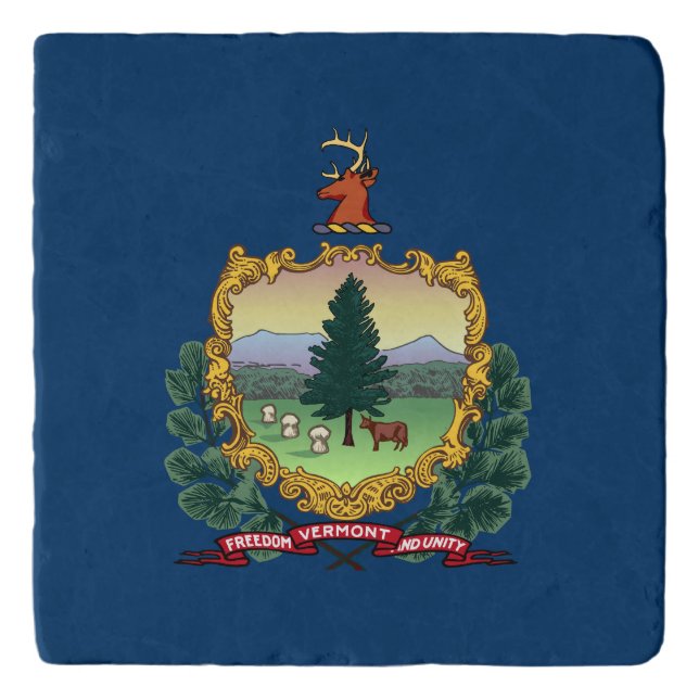 Vermont State Flag Trivet (Front)