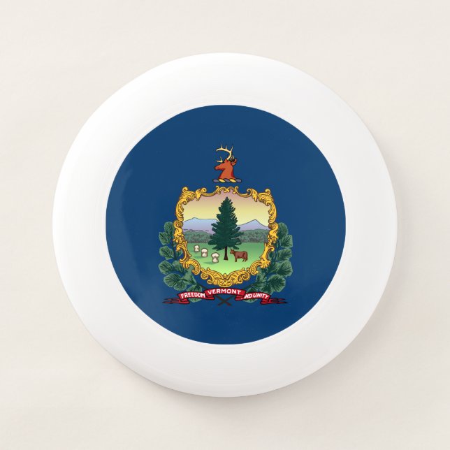 Vermont State Flag Wham-O Frisbee (Front)