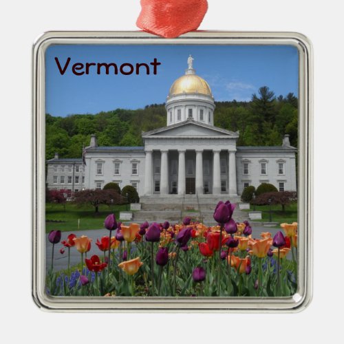 Vermont State House _Montpelier Metal Ornament