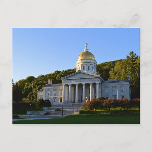 Vermont State House, Montpelier Postcard (Front)