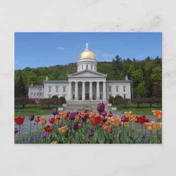 Vermont State House -montpelier Postcard by quetzal323 at Zazzle