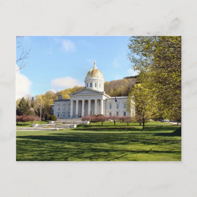Vermont State House Postcard (Front)