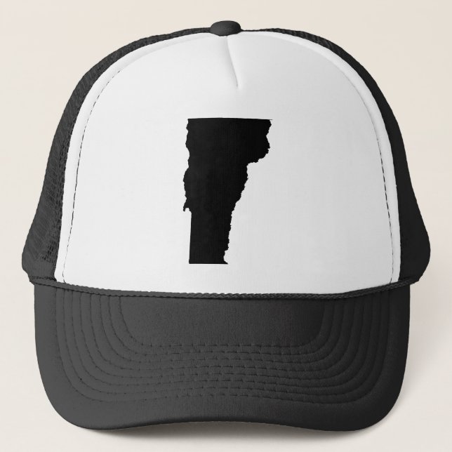 Vermont State Outline Trucker Hat (Front)