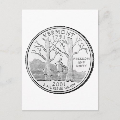 Vermont State Quarter Postcard