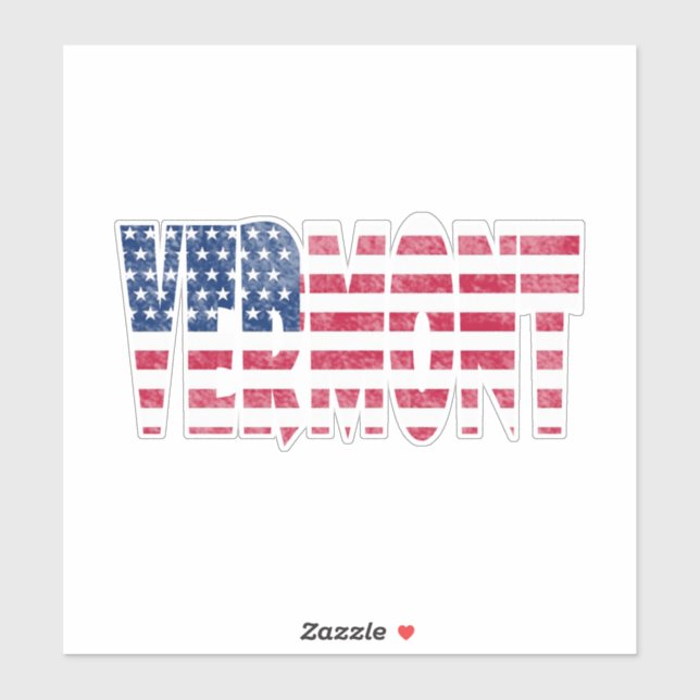 Vermont state  sticker (Sheet)