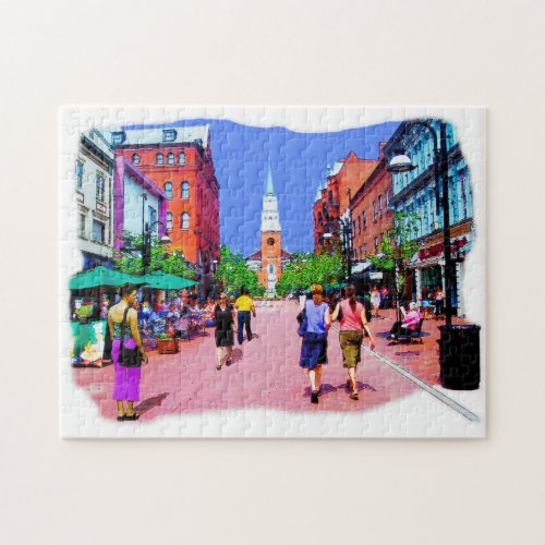 Vermont Street Painting Jigsaw Puzzle