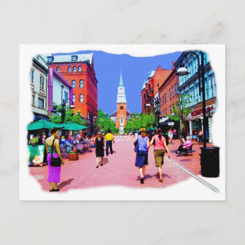 Vermont Street Painting Postcard