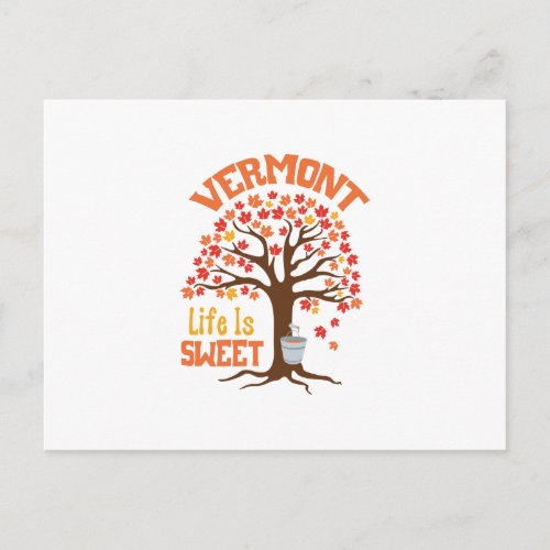 Vermont Sweet Life Postcard