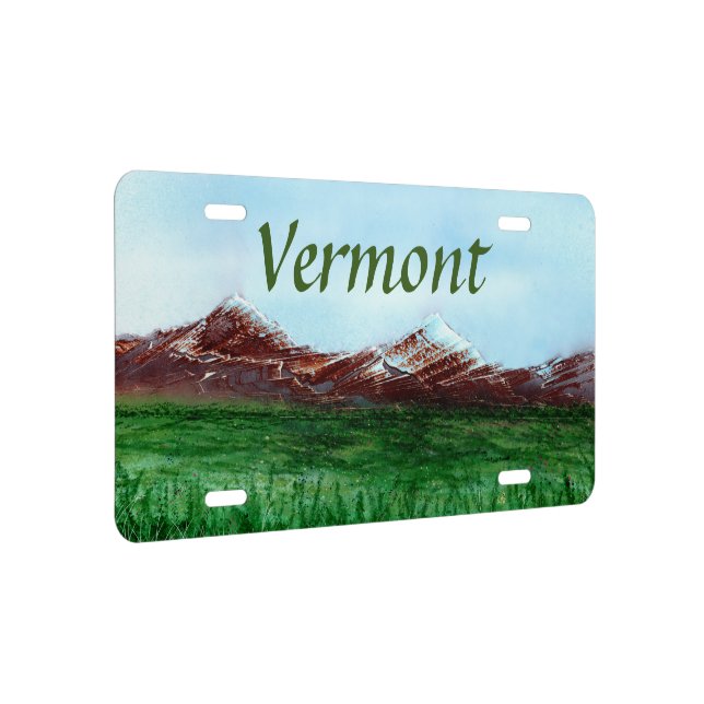 Vermont the Green Mountain State License Plate | Zazzle