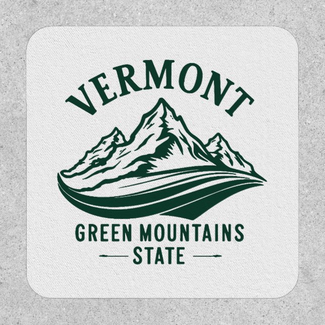 Vermont The Green Mountain State Patch (Front)