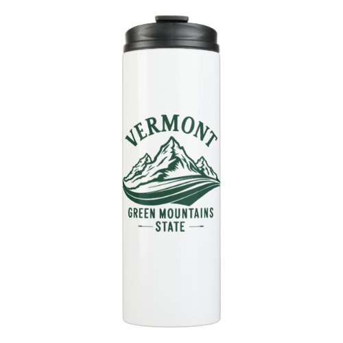 Vermont The Green Mountain State Thermal Tumbler