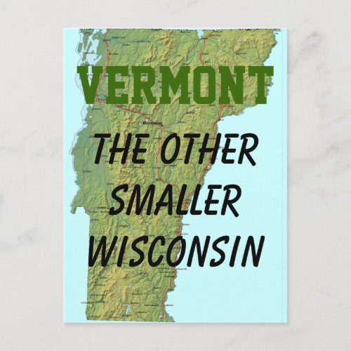 Vermont The Other Smaller Wisconsin Postcard