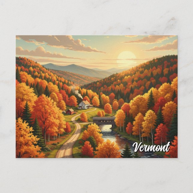 Vermont Travel Postcard (Front)