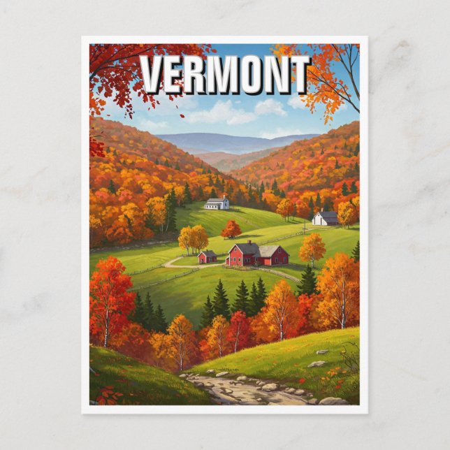 Vermont Travel Postcard (Front)