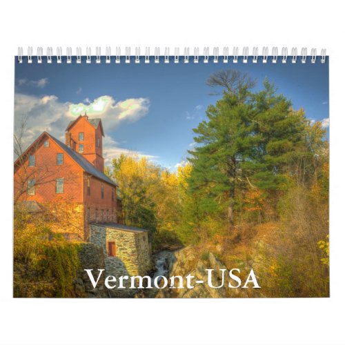  Vermont_USA Calendar