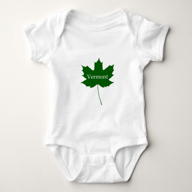 Vermont USA Logo (sugar maple) Baby Bodysuit (Front)