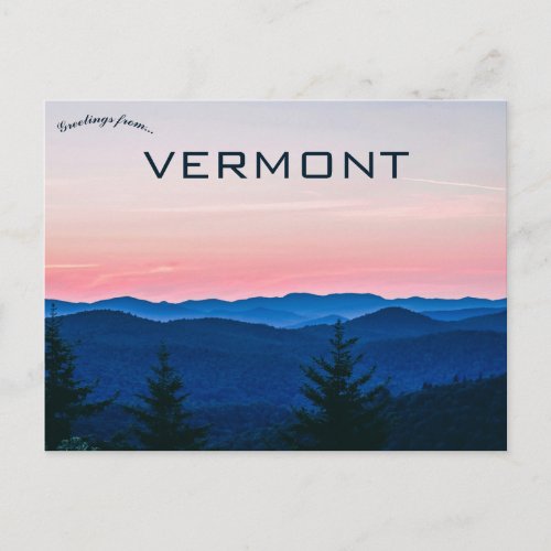 Vermont USA Postcard