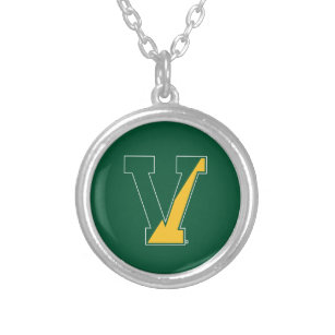 Vermont V Silver Plated Necklace