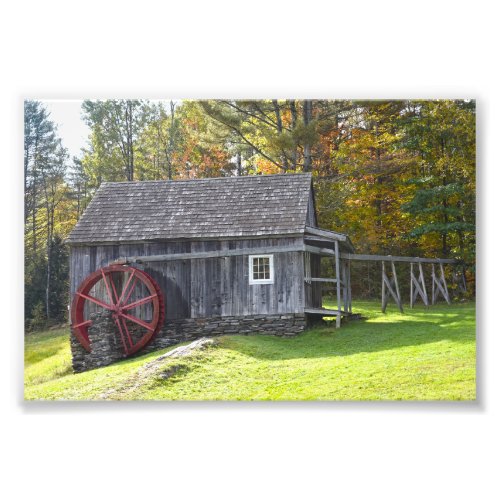 Vermont Vintage Gristmill Photo Print