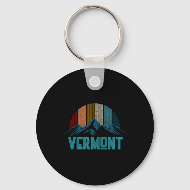 Vermont Vintage Souvenir  Keychain (Front)