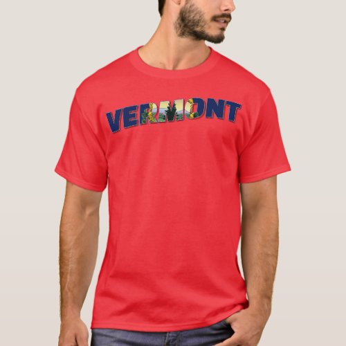 Vermont vintage style retro souvenir 2 T_Shirt