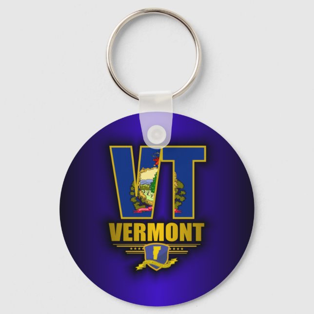 Vermont (VT) Keychain (Front)