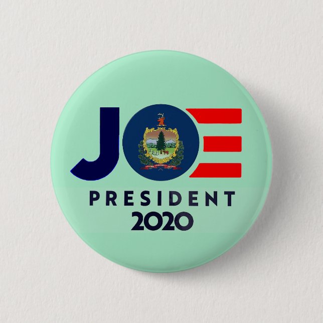 Vermont wants Joe in 2020 Button (Front)
