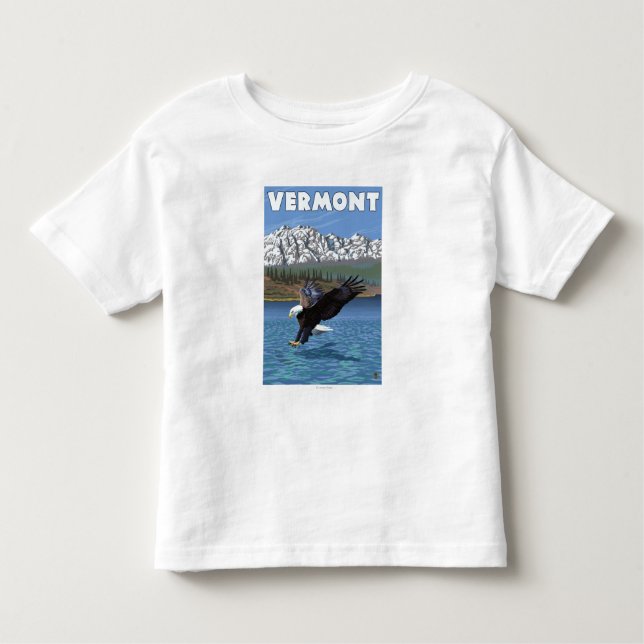 VermontEagle Fishing Toddler T-shirt (Front)