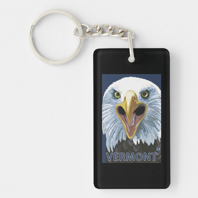 VermontEagle Up Close Keychain (Front)