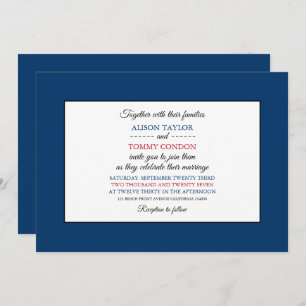Vermonter Flag, Flag of Vermont Wedding Invitation