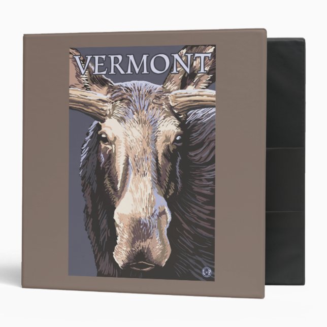 VermontMoose Up Close Binder (Front/Inside)