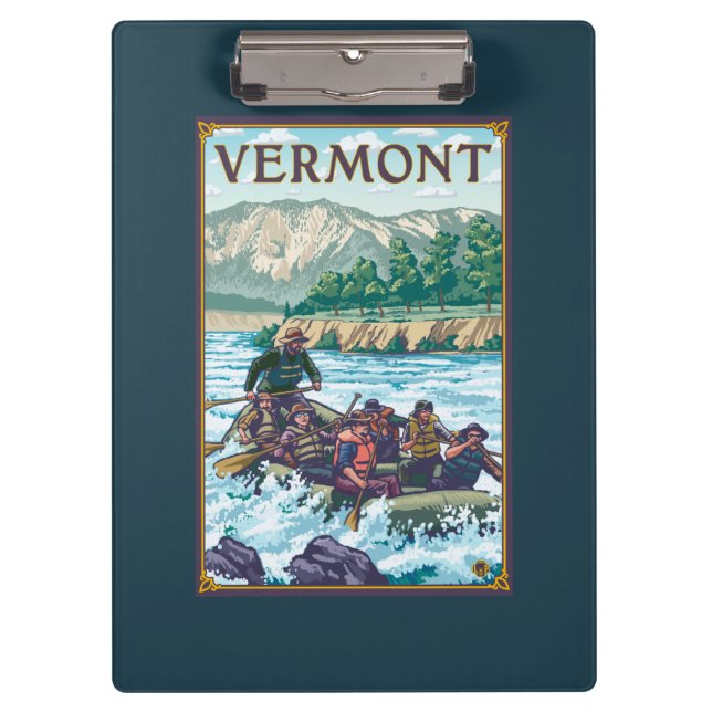 VermontRiver Rafting Scene Clipboard (Front)