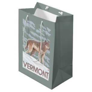 VermontWolf Scene Medium Gift Bag