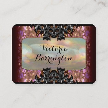 Vermothe Petal 2.5" Pearl Professional Business Card by LiquidEyes at Zazzle