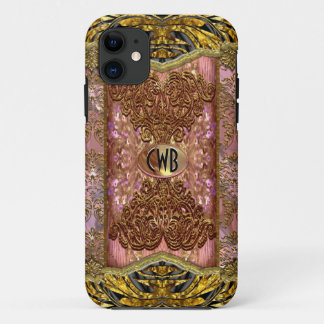 Vermothe Sombey Elegant Victorian Monogram iPhone 11 Case