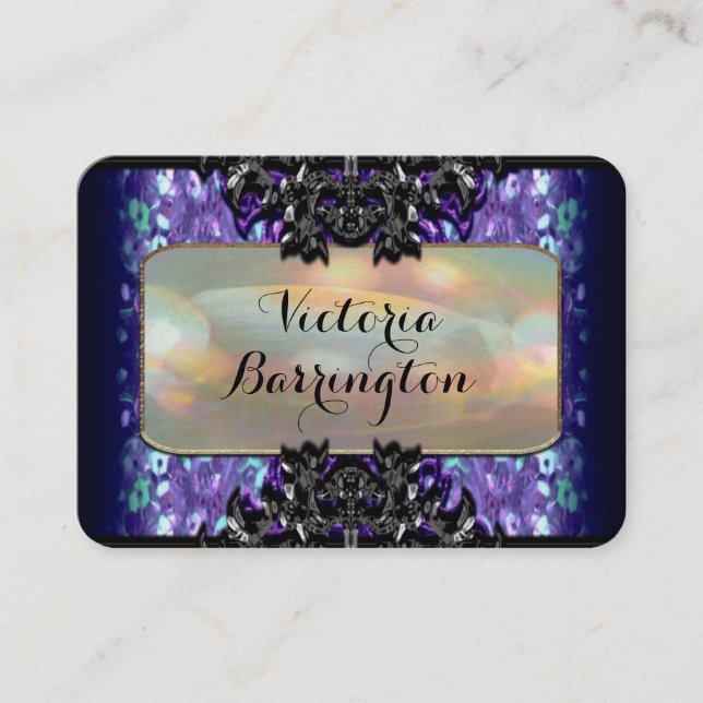 Vermothe Vine  2.5" Pearl Professional Business Card (Front)