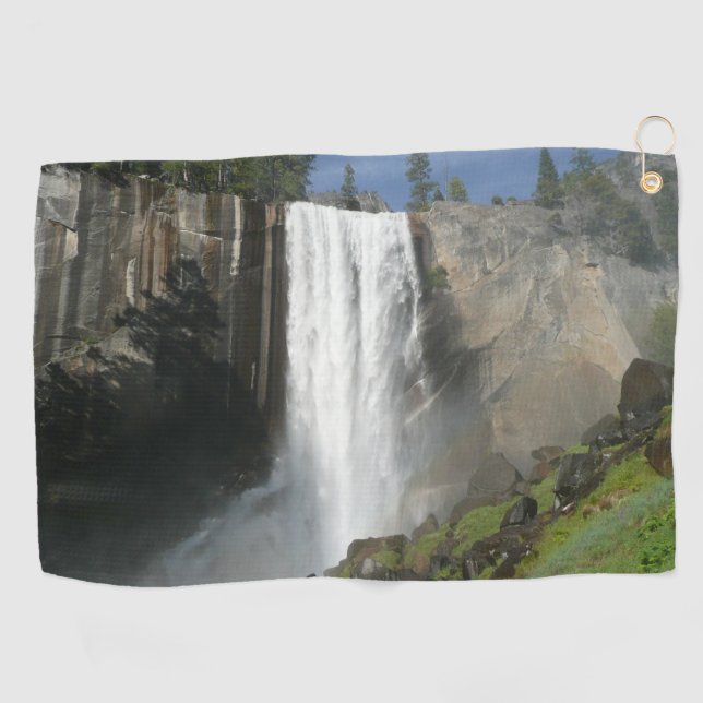 Vernal Falls I Golf Towel (Horizontal)