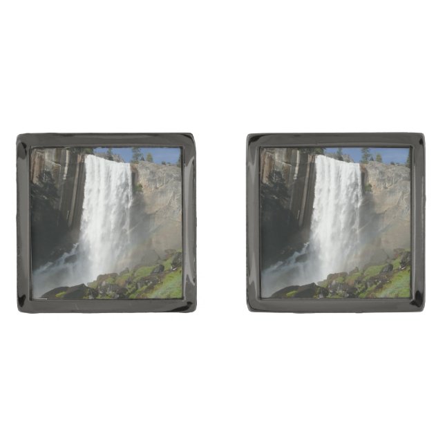 Vernal Falls I in Yosemite National Park Cufflinks (Front)