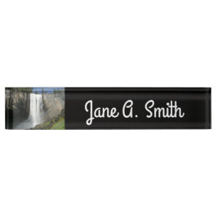 Vernal Falls I in Yosemite National Park Desk Name Plate