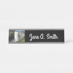 Vernal Falls I in Yosemite National Park Desk Name Plate