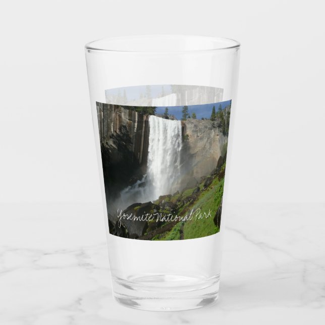 Vernal Falls I in Yosemite National Park Glass (Front)