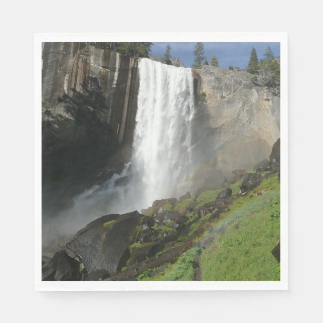 Vernal Falls I in Yosemite National Park Paper Napkins (Front)