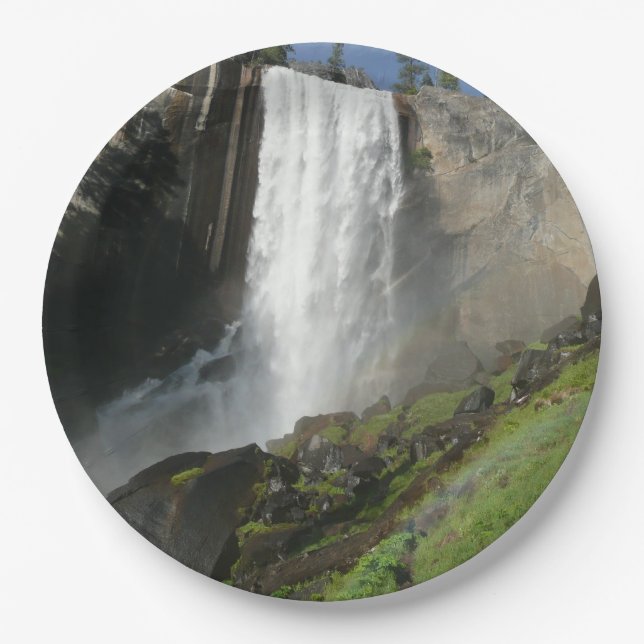Vernal Falls I in Yosemite National Park Paper Plates (Front)