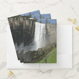 Vernal Falls I in Yosemite National Park Pocket Folder